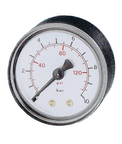 manometer Ø 50 mm, ABS, 4 bar/psi, achter 1/4NPT OP = OP