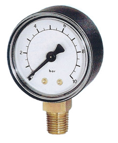 vacuummeter Ø 63 mm, ABS, -1/0 bar/inHg, onder G1/4 OP = OP