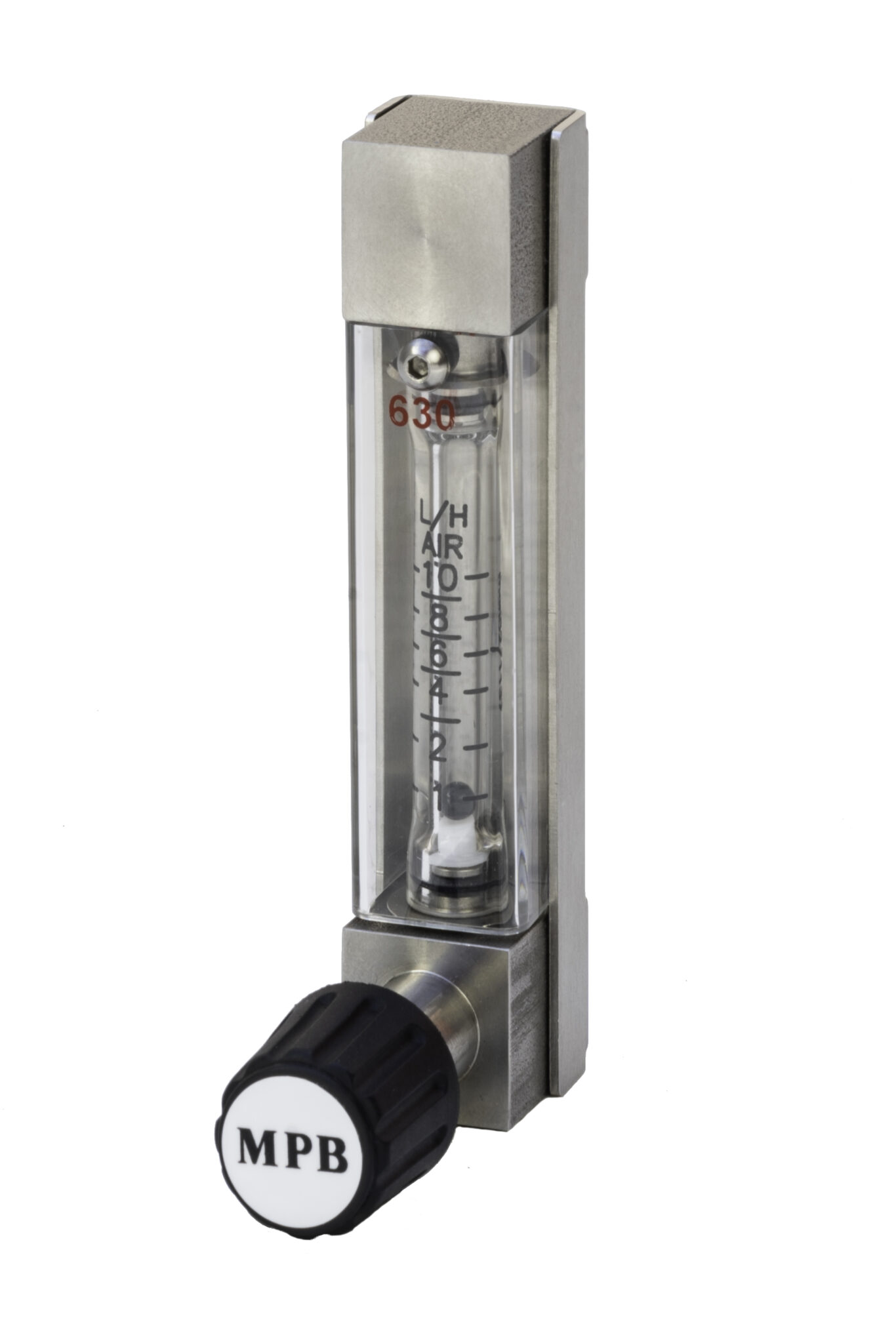 Doorstroom Flowmeter 630 -Vado/Rotameter – Water / Lucht – 0.3… 30 l/uur H2O – 0.12… 600 l/uur Lucht DOORSTROOM
